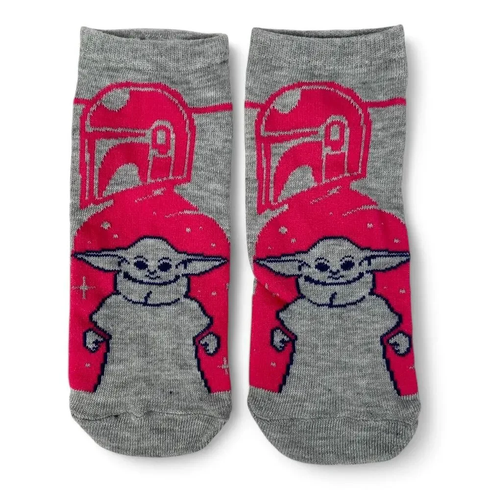 Mandalorian and Baby Yoda No Show Socks Star Wars Grogu The Child